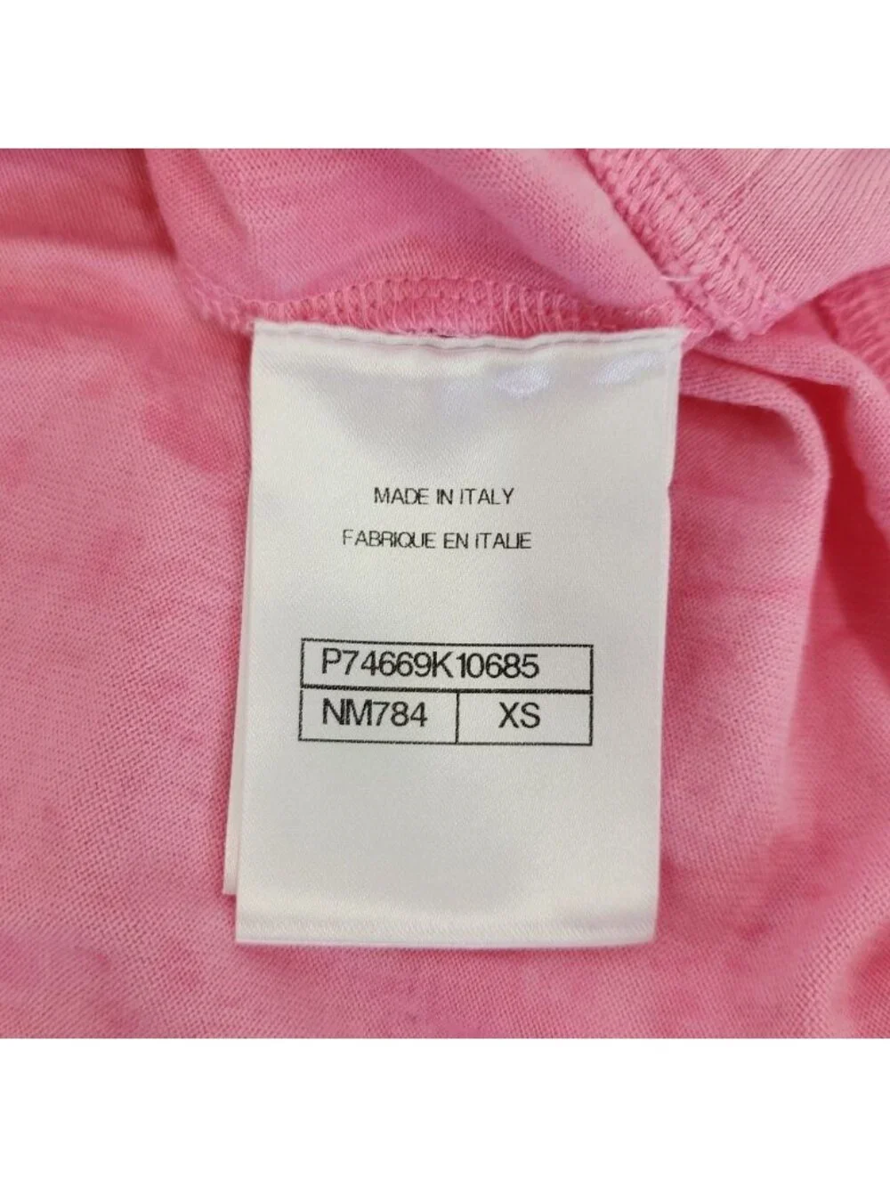 Chanel Tweed Logo Patch Design Cropped French Sleeve Top Pink XS
